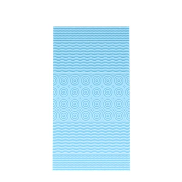 Flash Furniture Capri Comfortable Sleep 2 Inch Cooling Gel Infused 5-Zone Twin XL Memory Foam Mattress Topper - HLC-5ZONE-TWINXL-2-GG