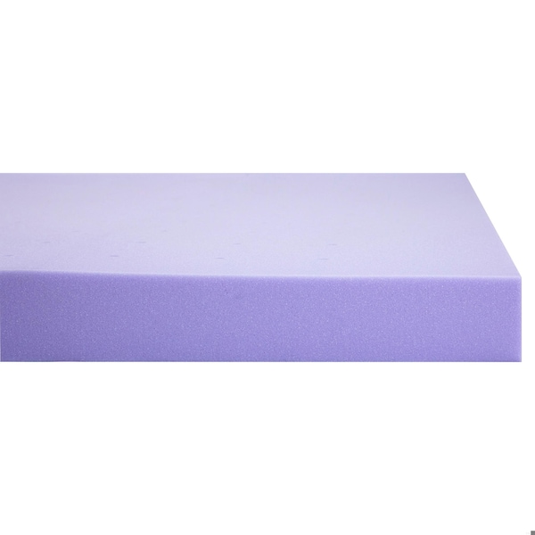 Flash Furniture Capri Comfortable Sleep 3-in Lavender Infused King Memory Foam Mattress Topper w/Ventilated Design - HLC-LAV-KING-3-GG