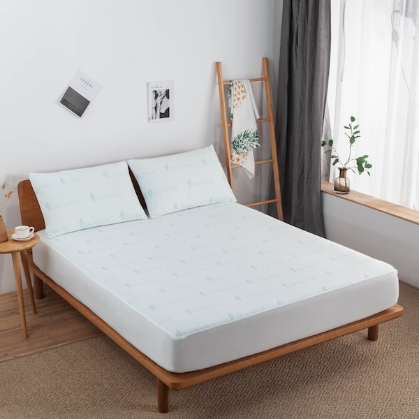 Bibb Home Eucalyptus Infused Scented Waterproof Mattress Pad - King - 2457KG
