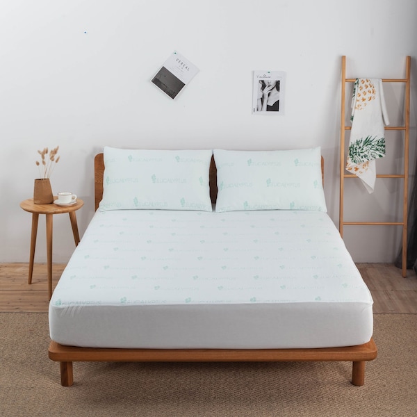 Bibb Home Eucalyptus Infused Scented Waterproof Mattress Pad - Twin XL - 2457TWXL