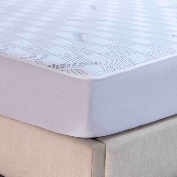 Bibb Home Charcoal Infused Waterproof Mattress Pad - Twin - 2459TW