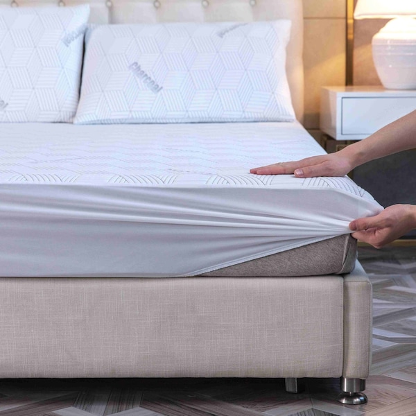 Bibb Home Charcoal Infused Waterproof Mattress Pad - Twin - 2459TW