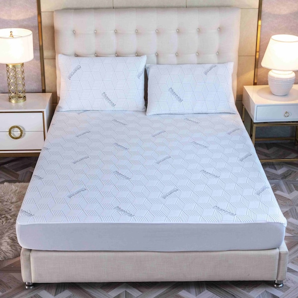 Bibb Home Charcoal Infused Waterproof Mattress Pad - Twin - 2459TW