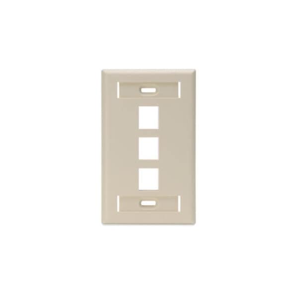Leviton Number of Gangs: 1 High-Impact Plastic, Ivory - 42080-3IS