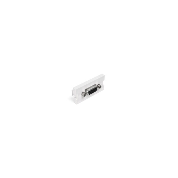 Leviton WALLPLATES MOS 1U HD15 FTHRU WH - 41293-HDW