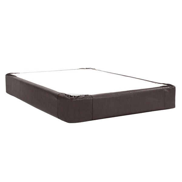 Howard Elliott King Boxspring Faux Leather Avanti Black Cover Only - 243-194
