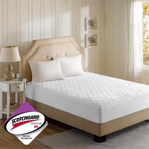 Beautyrest Heated Microfiber Mattress Pad, White - Twin - BR55-0533