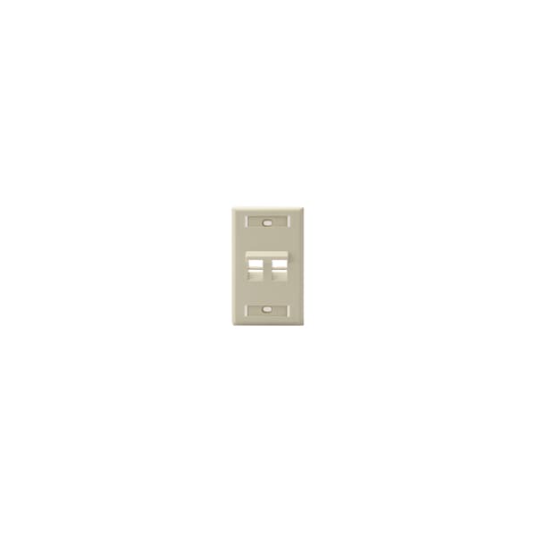 Leviton WALLPLATES WP 2PORT SG ANG ID IV - 42081-2IS