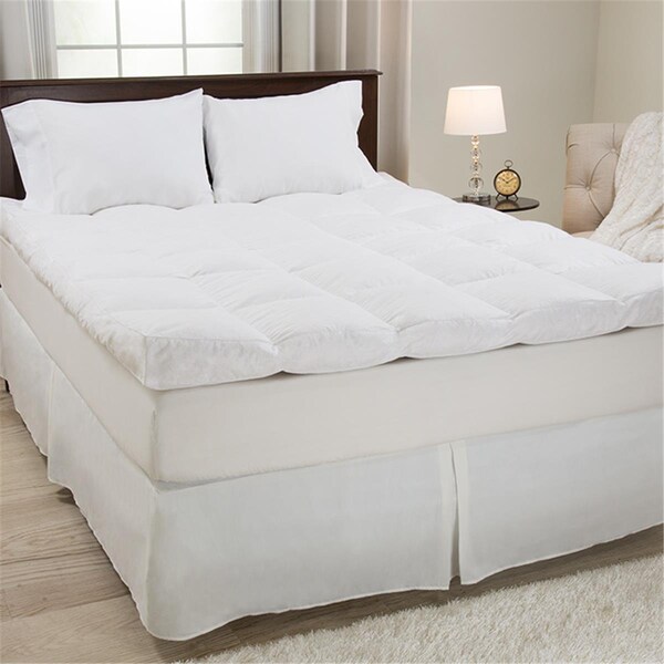 Lavish Home Lavish Home 64-18-T 4 in. Down & Duck Feather Gusset Topper - Twin Size - 64-18-T