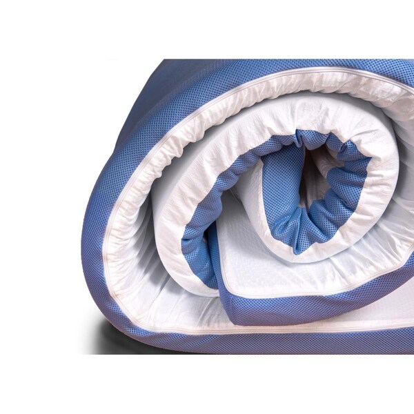 Kd Gabinetes Cloudy Soft Tencel 3 in. Memory Foam Topper for Twin Size Bed - KD2086529
