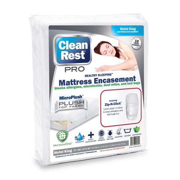 Cleanbrands Mattress Enct CleanRest Pro HK - 845168005340