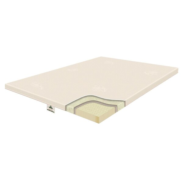 Guest Room 2.5 in. Origins Natural Latex Pillow Topper, Twin Size - GU2427885