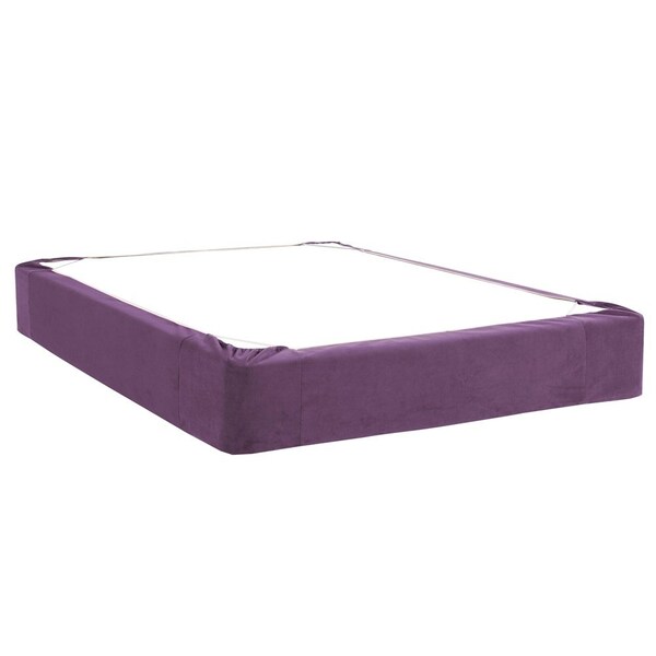 Howard Elliott Queen Boxspring Velvet Bella Eggplant Cover Only - 242-223