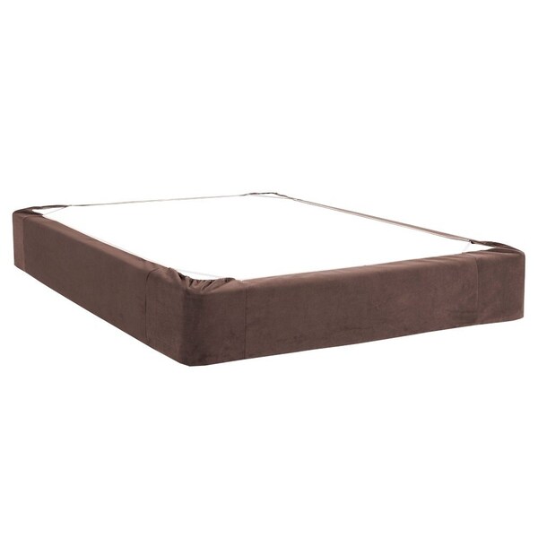 Howard Elliott Queen Boxspring Velvet Bella Chocolate Cover Only - 242-220