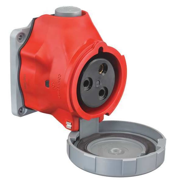 Hubbell Pin and Sleeve Receptacle, 30A, 10 HP, Red - HBLS330R7W