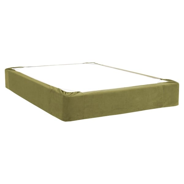 Howard Elliott King Boxspring Velvet Bella Moss Cover Only - 243-221