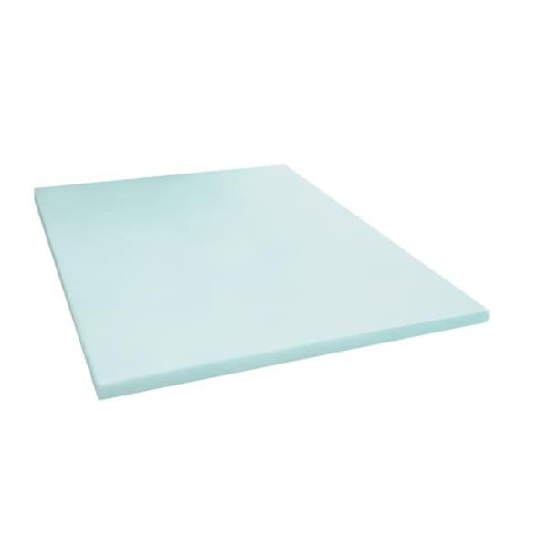 Memory Foam Solutions Memory Foam Solutions UBSMSQGS4Z Topper Cover 4 in. Thick Queen Size Gel Swirl Visco Elastic Memory Foam Mattress Pad Bed Topper - UBSMSQGS4Z