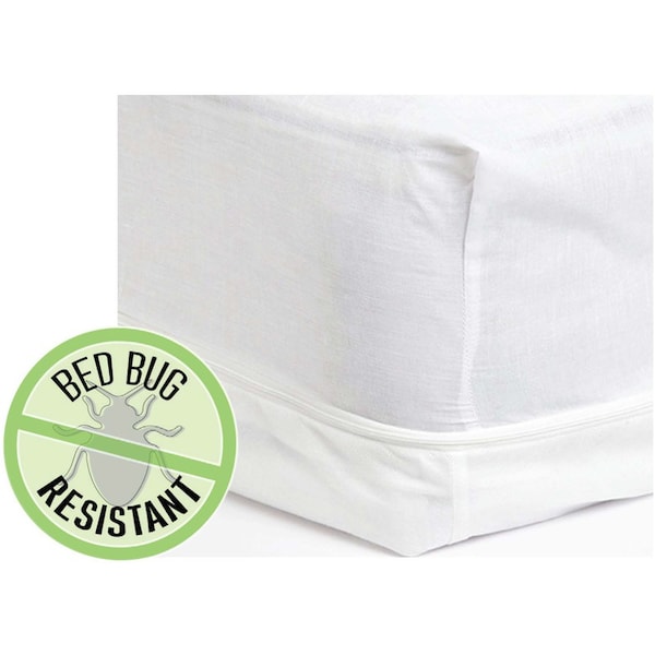 Graham-Field Bed Bug & Waterproof Mattress Cover - 38" x 74" (Twin), 10" Depth - BB-387410-CVR