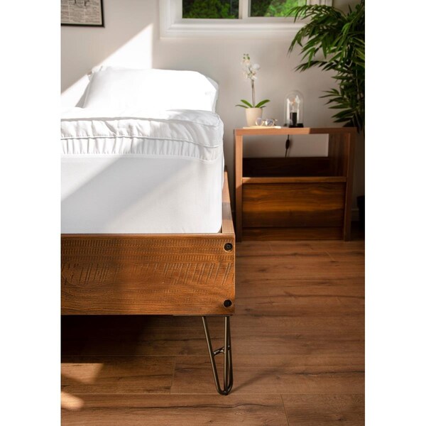 Signature Home Luxury Cotton Mattress Pad for Double Bed - UNB-500-1355