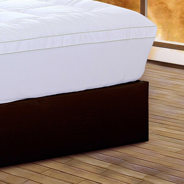 Homeroots HomeRoots 303540 17.5 x 60 x 80 in. Queen Size Christies Home Living Square Quilted Accent Piping Mattress Pad - 303540