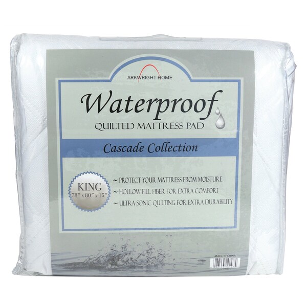 Monarch Brands Cascade Waterproof Mattress Pad - King - P-MP-WP-KG