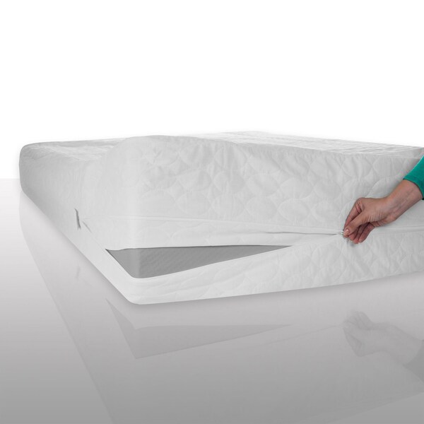 Hastings Home Bed Bug Dust Mite Cotton Mattress Protector- Full - 548674JEK