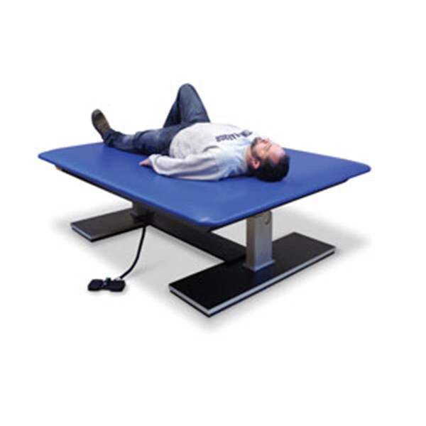 Hausmann Industries 1441-57 5 x 7 ft. Econo Electric Hi-Lo Mat Platforms, Black - HAUSMANN-1441-57-122