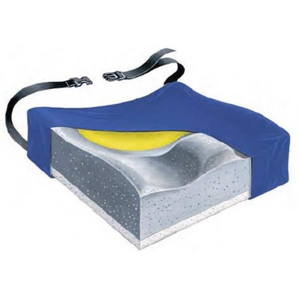 Skil-Care Skil-Care 751610 16 in. Contour Foam Cushion with Visco Pad & LSII Cover - 751610