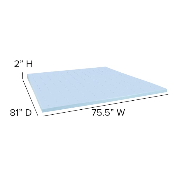 Flash Furniture 10" King Mattress & Memory Foam Topper Bundle - CL-E230P10-2M35-K-GG
