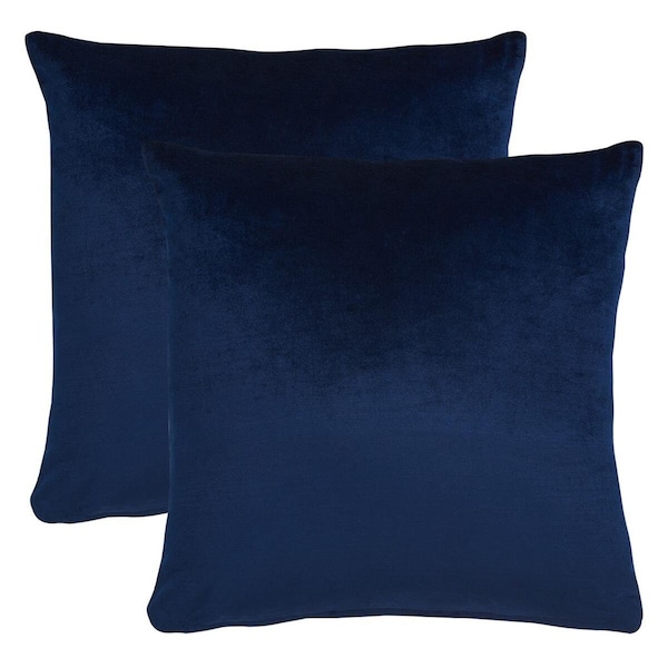 Safavieh 22 x 22 in. Jovanni Pillow, Navy, 2PK - PLS503C-2222-SET2