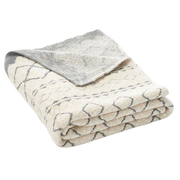Safavieh Tamar Throw Blanket, Grey & Beige - THR226A-5060