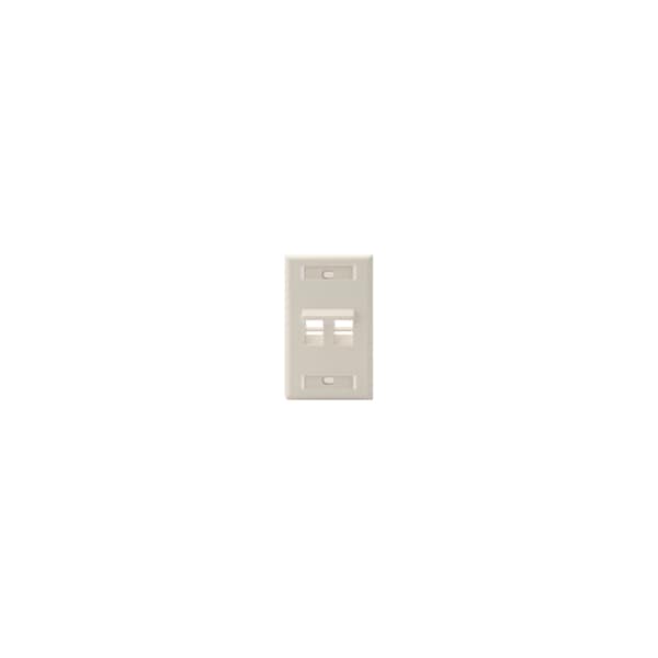 Leviton Number of Gangs: 1 Plastic, Light Almond - 42081-2TS