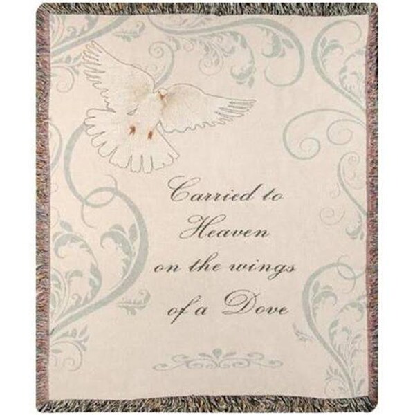 Manual Woodworkers & Weavers Manual Woodworkers & Weavers ATCHVN 50 x 60 in. Carried to Heaven Tapestry Throw Blanket - ATCHVN