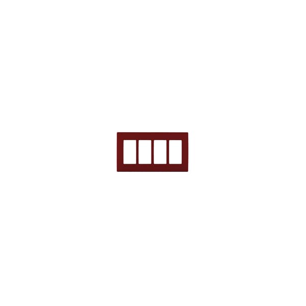 Leviton WALLPLATES RENU 4 GANG WLPLT RED DELICIOUS - REWP4-RE