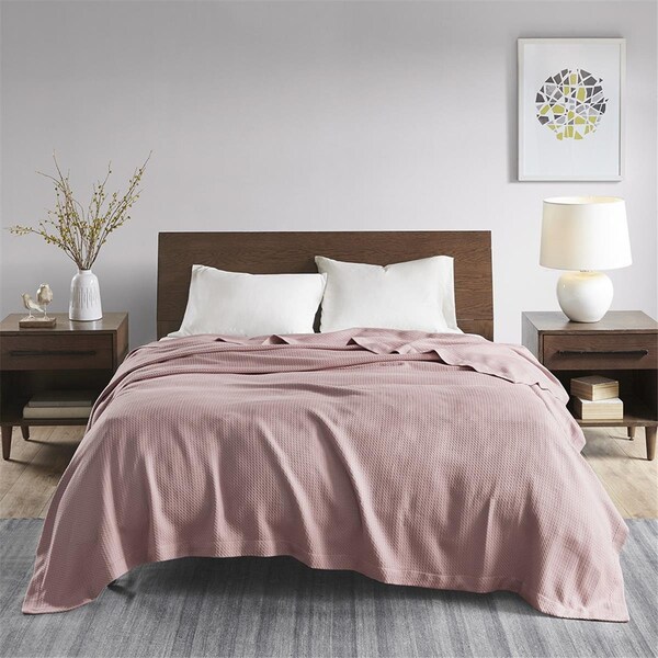 Madison Park Rose 100 Percent Egyptian Cotton Solid Blanket, King Size - MP51N-6365