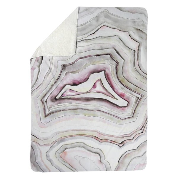 Kd Cuna 60 x 80 in. Geode-Sherpa Fleece Blanket - KD2786691
