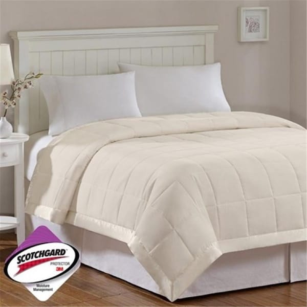 Madison Park Windom Down Alternative Blanket Full , Ivory - King - MP51-540