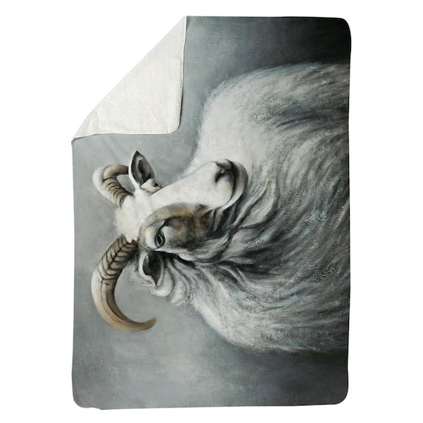Begin Home Decor 60 x 80 in. Cashmere Goat-Sherpa Fleece Blanket - 5545-6080-AN214