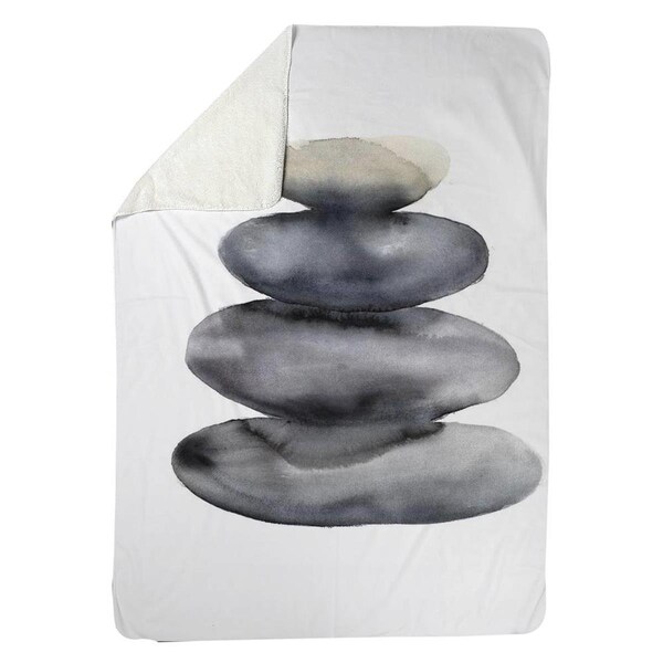 Kd Cuna 60 x 80 in. Four Hot Stones-Sherpa Fleece Blanket - KD2786693