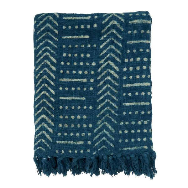 Doba-Bnt 50 x 60 in. Mudcloth Throw Blanket - SA3209083