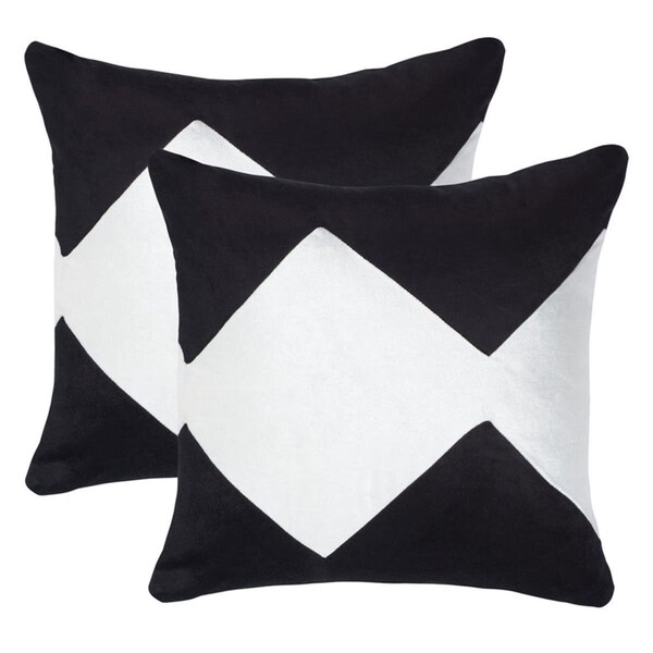 Safavieh Tabytha Pillow, Black & Ivory, 2PK - PLS501A-2222-SET2