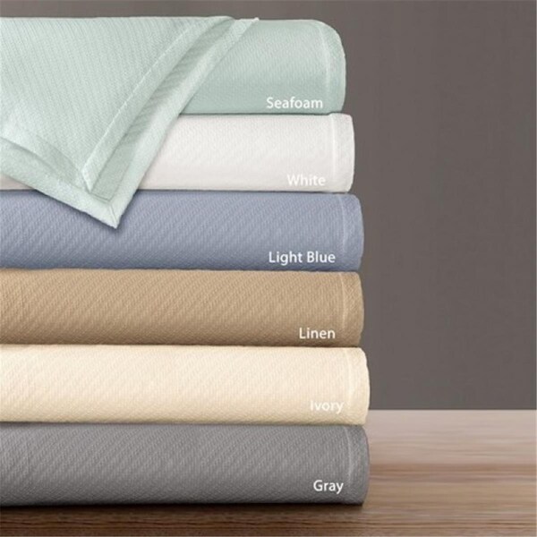 Madison Park Premier Comfort Liquid Cotton Blanket, Blue - Full-Queen - BL51N-0609