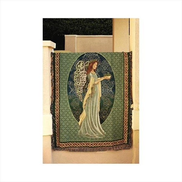 Manual Woodworkers & Weavers Manual Woodworkers and Weavers ATIRAN Irish Angel Tapestry Throw Blanket Fashionable Jacquard Woven 50 X 60 in. - ATIRAN