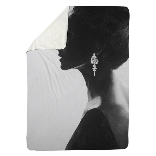 Kd Cuna 60 x 80 in. Chic Woman-Sherpa Fleece Blanket - KD3333379