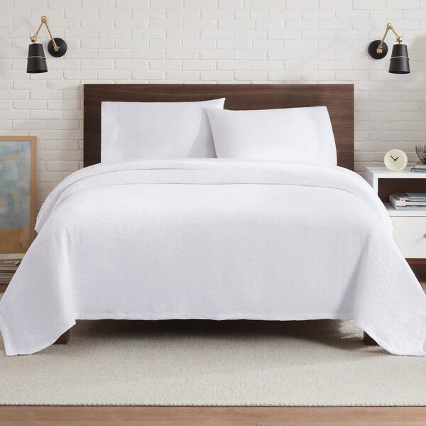 Monarch Brands Aston & Arden Tencel Blanket - Queen, White - P-BKT-TNC-QN-WH