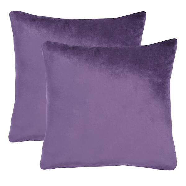 Safavieh 22 x 22 in. Davina Pillow, Purple, 2PK - PLS500E-2222-SET2