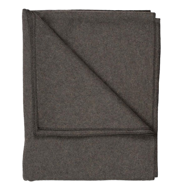 Peregrine Woven 80 55 Percent Wool Blanket - Grey - 791665