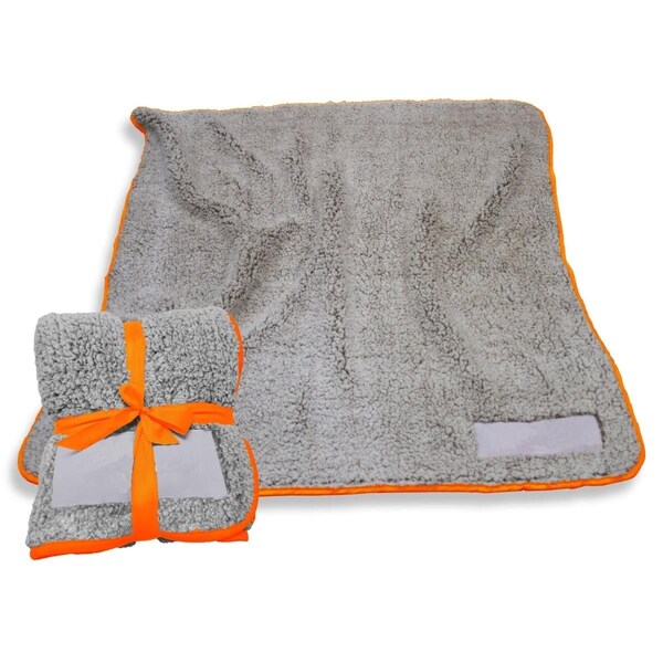 Logo Chair Plain Tangerine Trim Frosty Fleece Blanket - 001-25F-TANGERINE