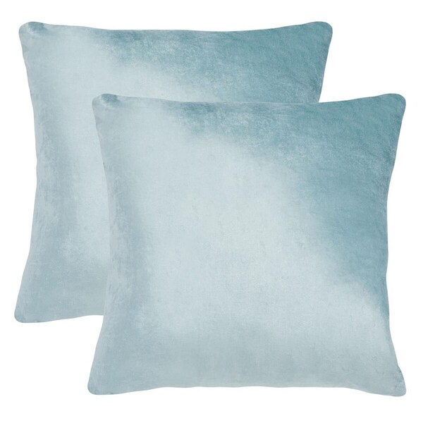 Safavieh 22 x 22 in. Jovanni Pillow, Aqua, 2PK - PLS503B-2222-SET2
