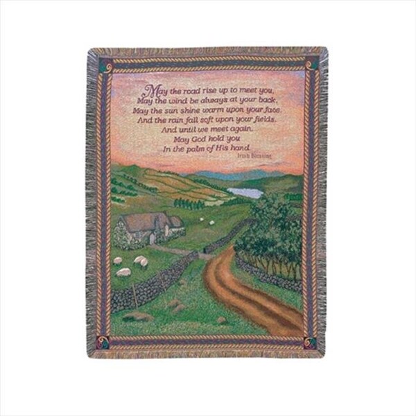 Manual Woodworkers & Weavers Manual Woodworkers and Weavers ATBOI Blessing Of Ireland Tapestry Throw Blanket Fashionable Jacquard Woven 50 X 60 in. - ATBOI
